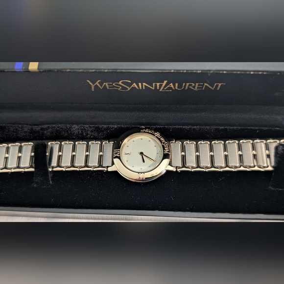 Yves Saint Laurent Gold and Silver Watch‎ Set (His And Her) - Picture 7 of 12